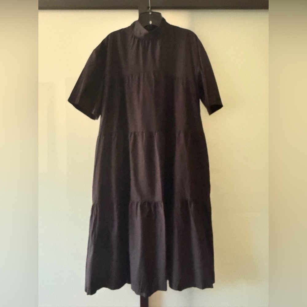 Everlane The Tiered Mockneck Dress